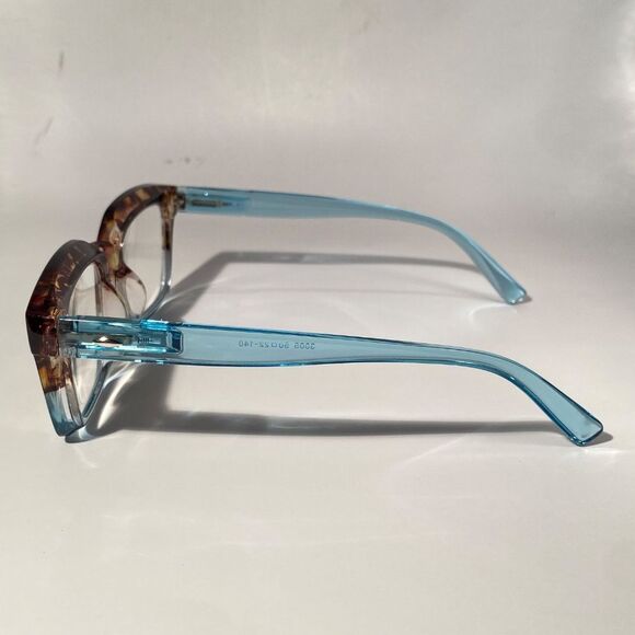 1557 Claudia Square Concave 1.5 NEW Blue Reading Glasses Blue Light Filter - Picture 4 of 9